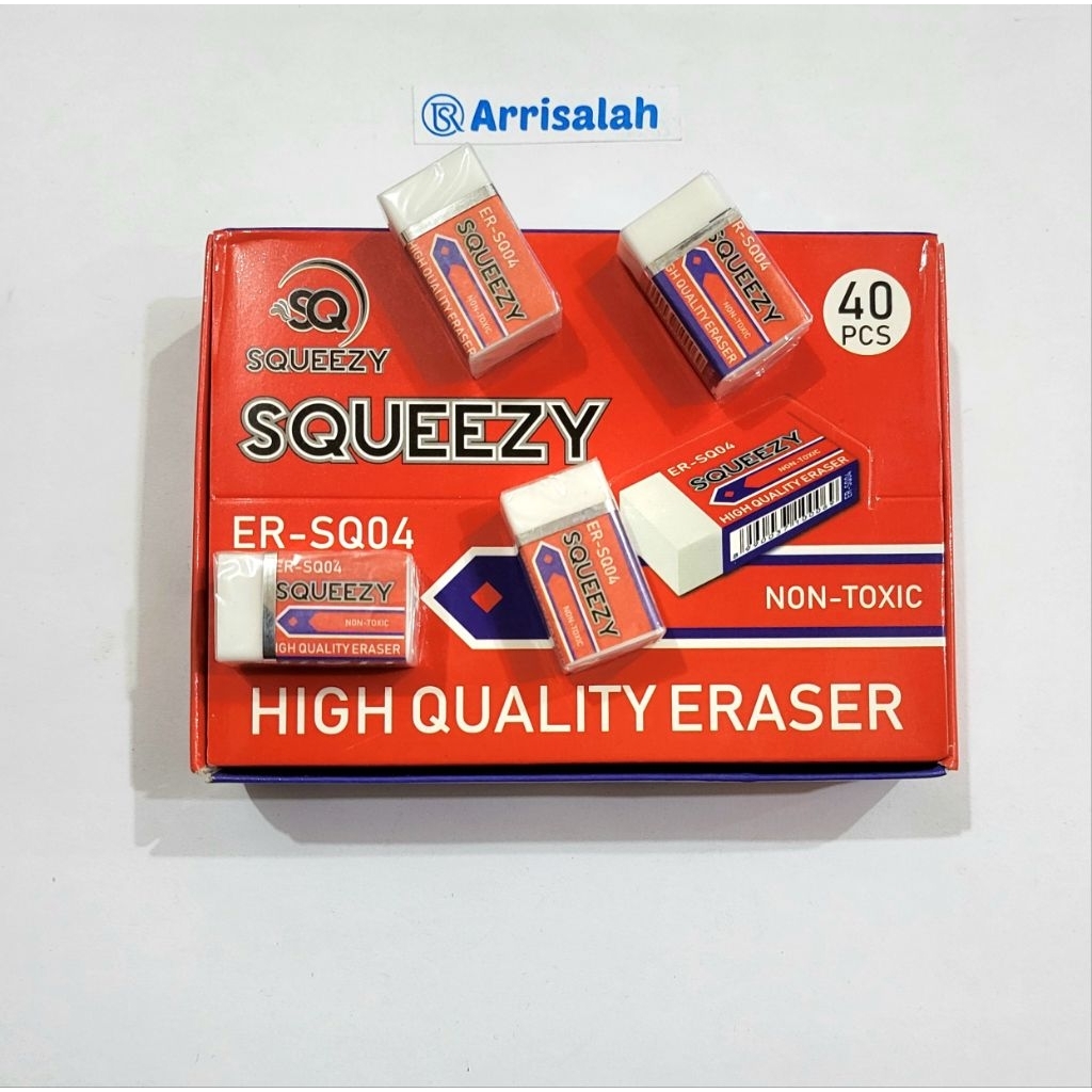 

Penghapus Pensil | Eraser Non Toxic Squeezy ER SQ04 (1 Pak isi 40 pcs)