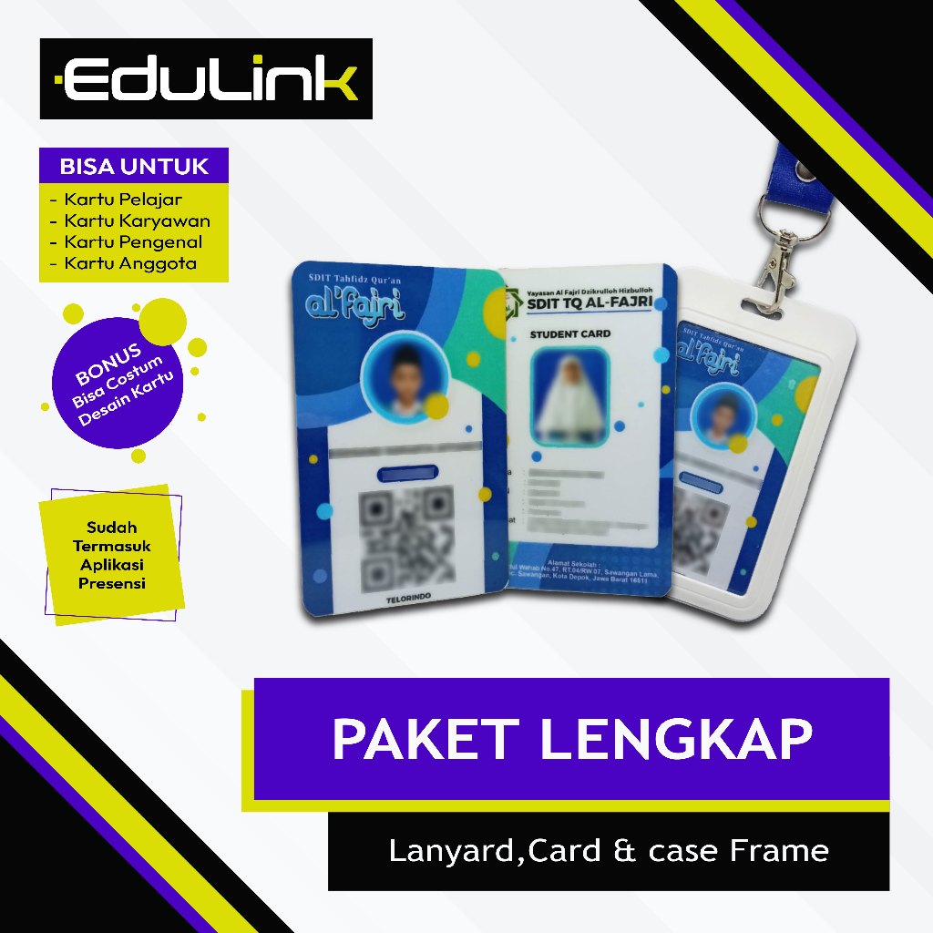

PAKET LENGKAP ID CARD RFID LANYARD CARD DAN CASE FRAME DAN SCANNER