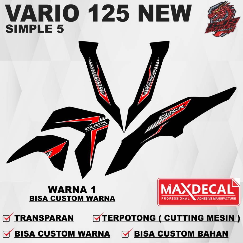 Stiker Vario 125 NEW 2023 / Striping Vario 125 NEW 2023 / Sticker Striping Decal Vario 125 NEW 2023 