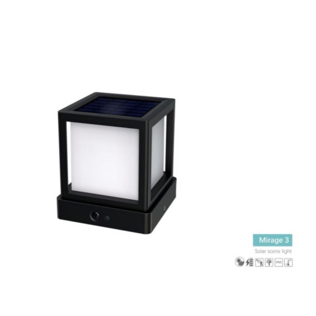 Lampu dinding solar pilar ESL-54 AUDALUX
