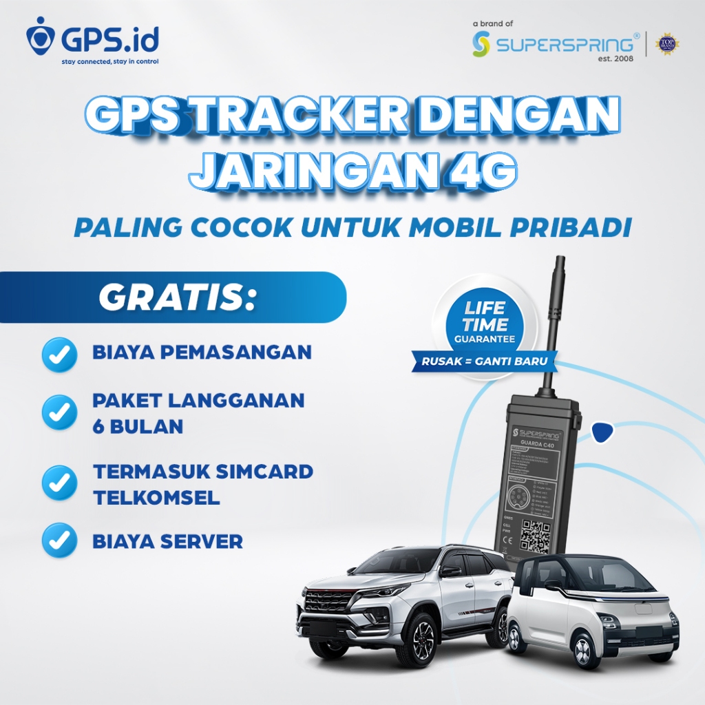 SUPERSPRING GPS TRACKER GUARDA - C40