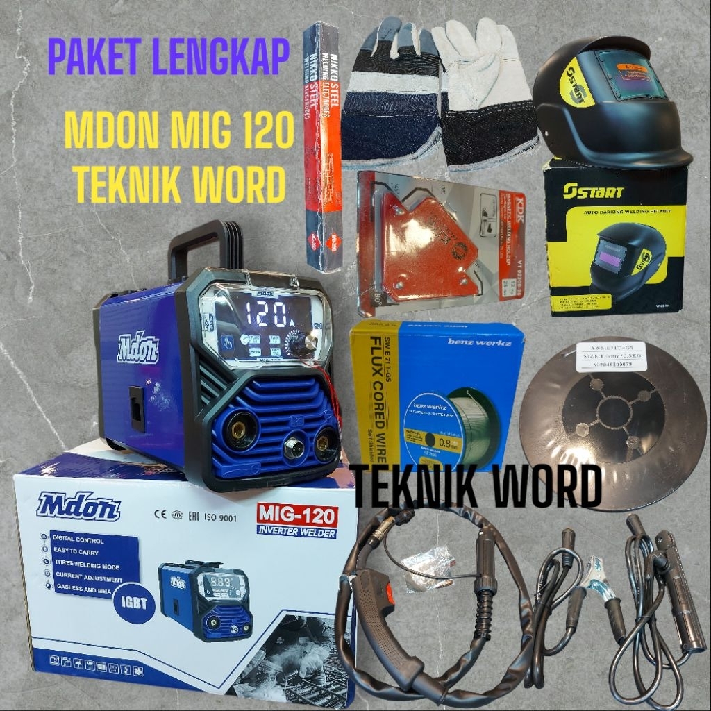 MDON MIG 120 MESIN LAS MIG MMA GASLESS MDON MIG 120 / MESIN LAS CO MIG 120
