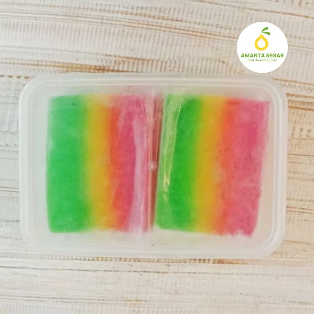

Es Gabus / Es Kue Pelangi Jajanan Jaman Dulu 100% Gula Asli 250 Gram 1 Paket Isi 10 pcs