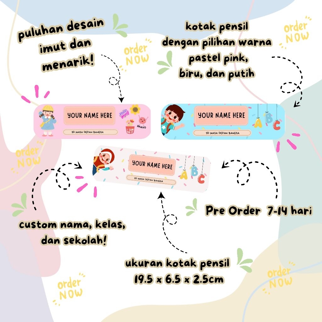 

GALA artwork | Pencil Case Custom / Souvenir Pencil Case Custom/ Kotak Pensil Custom