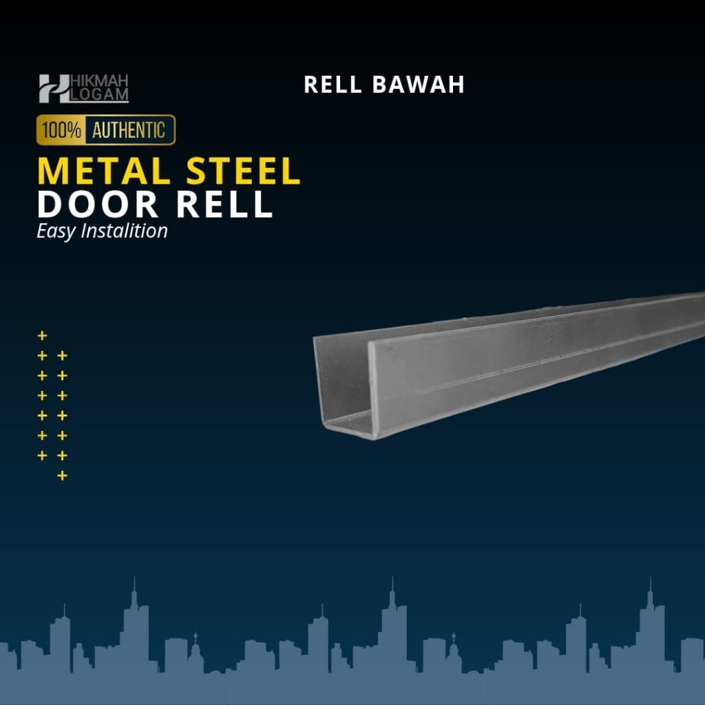 HL - Rel bawah henderson/hasky 2,4 meter | komponen pintu garasi tikung