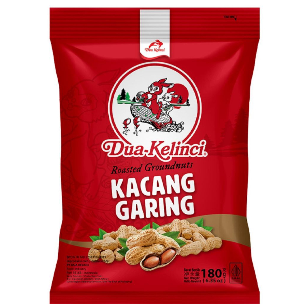 

Dua Kelinci Kacang Kulit Garing 180 g