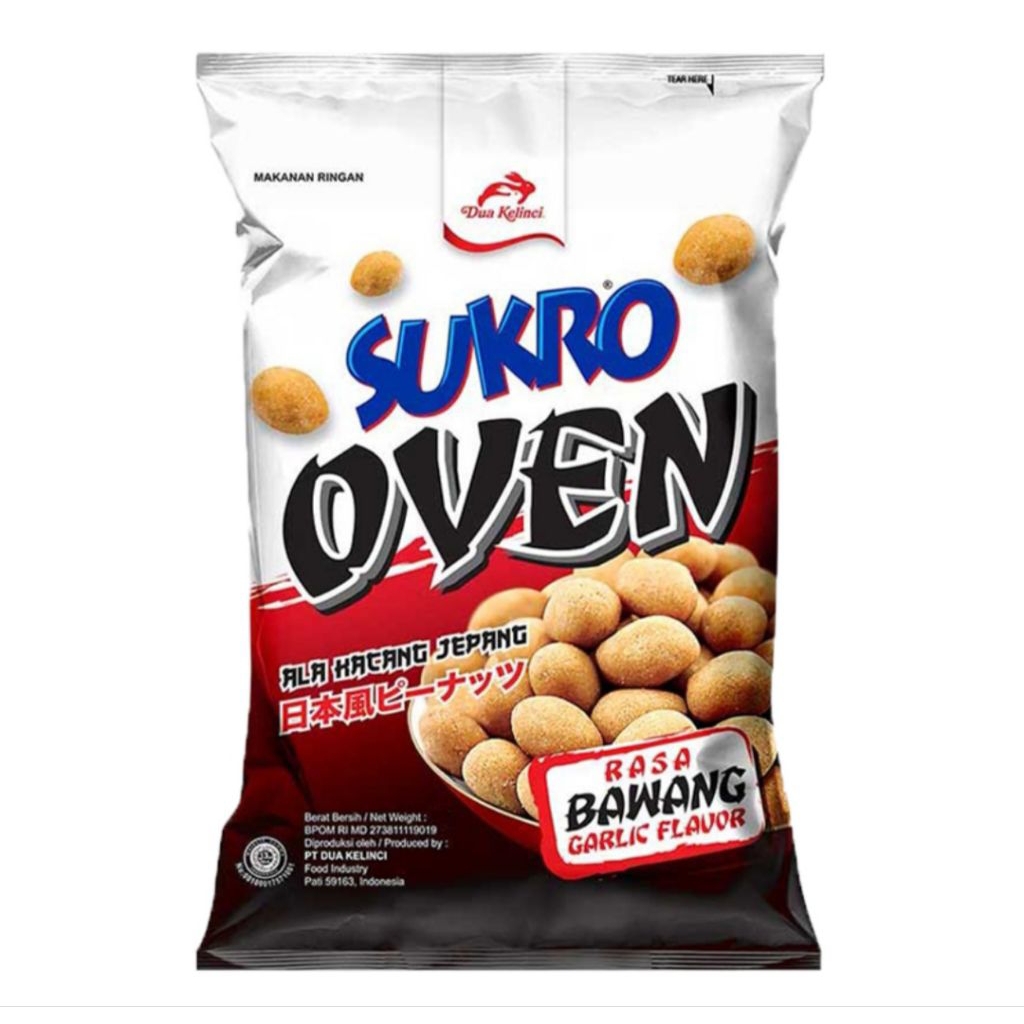 

Dua Kelinci Sukro Kacang Oven Bawang