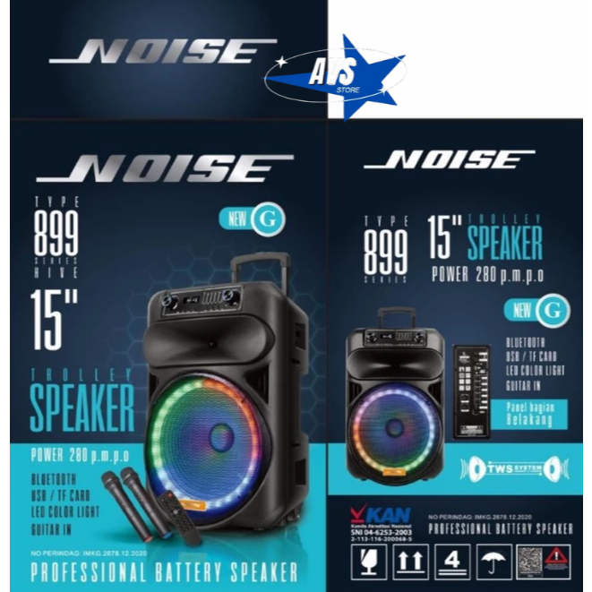NOISE SPEAKER MEETING TROLEY 15 INCH 899 G NEW