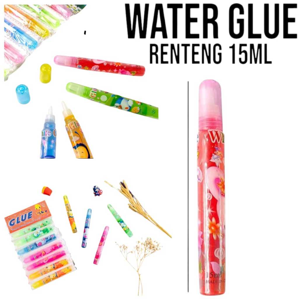 

Lem Kertas Cair Isi 1 Pcs Lem Cair 15ml/ Water Glue Non Toxic. Murah Meriah