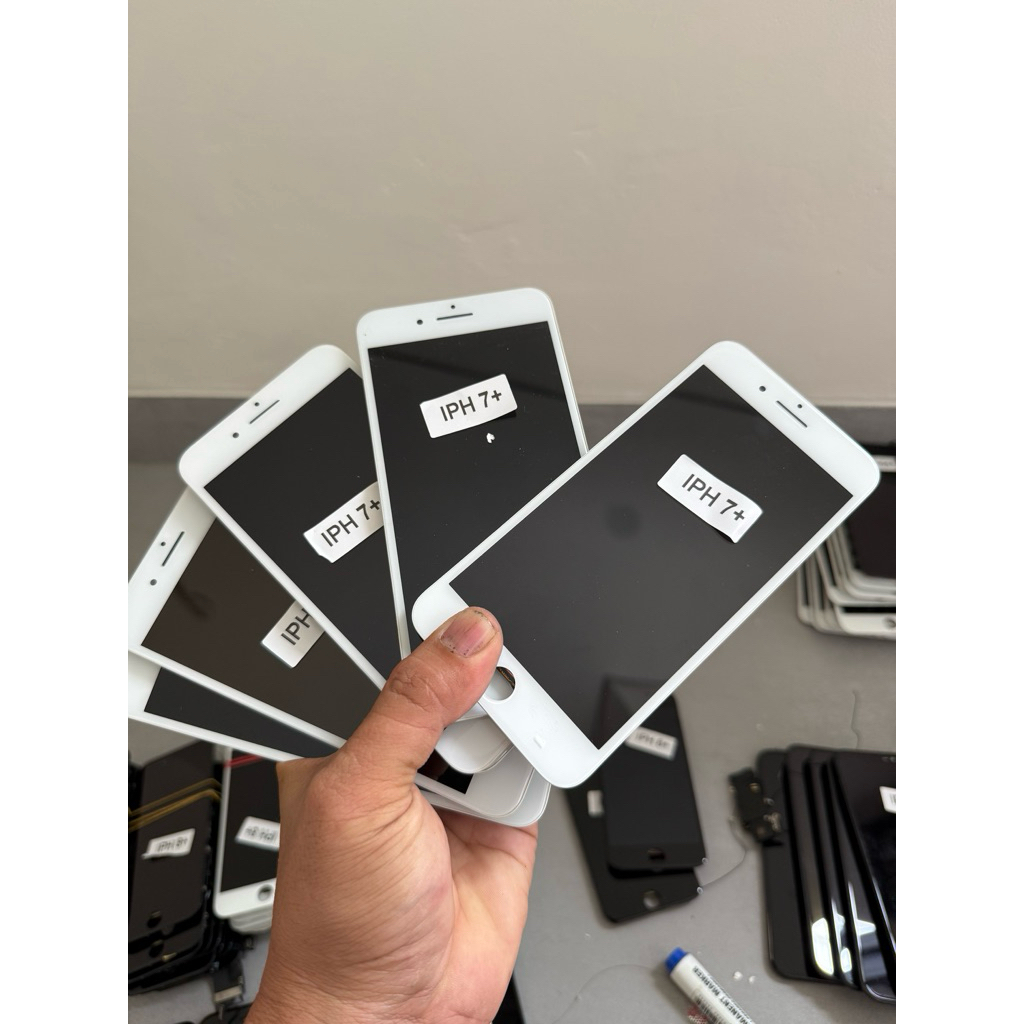 LCD UNTUK IPH 5G/5SE/6S / 8 + Plus / 6S + / 7+ / XS /Xr Complete Fullset kwaliats copotan republis b