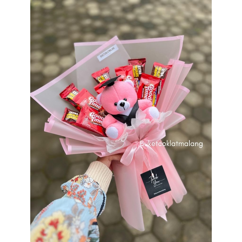 

Buket snack mix boneka