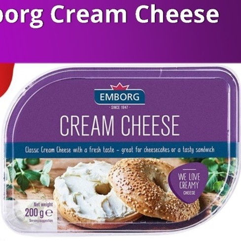 

[oddsolshop] pekanbaru/Emborg Cream Cheese 200GR We Love Creamy Cheese Keju Krim Selai Roti Kue Cake