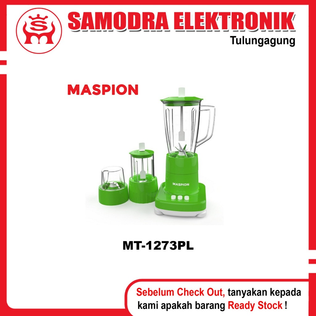 Blender MASPION MT-1273PL | Blender 3in1 Plastik 1 Liter Maspion