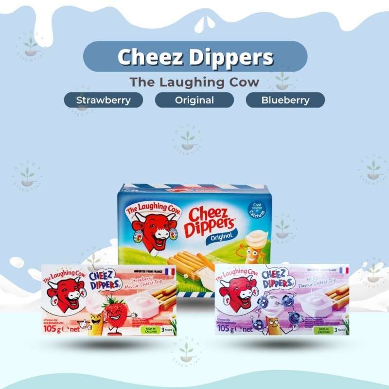 

[oddsolshop] pekanbaru/The Laughing Cow Cheez Dippers 105GR Strawberry & Blueberry Cheese Dip Keju