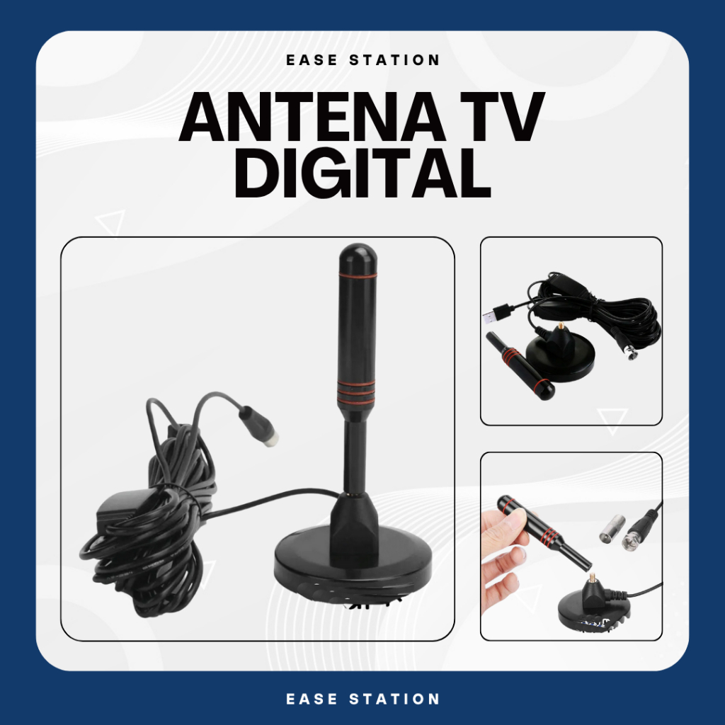 ANTENA TV DIGITAL 100M ANTENA INDOOR TV ANTENA STICK MAGNET ANTENA DVB T2 28Db HIGH GAIN USB
