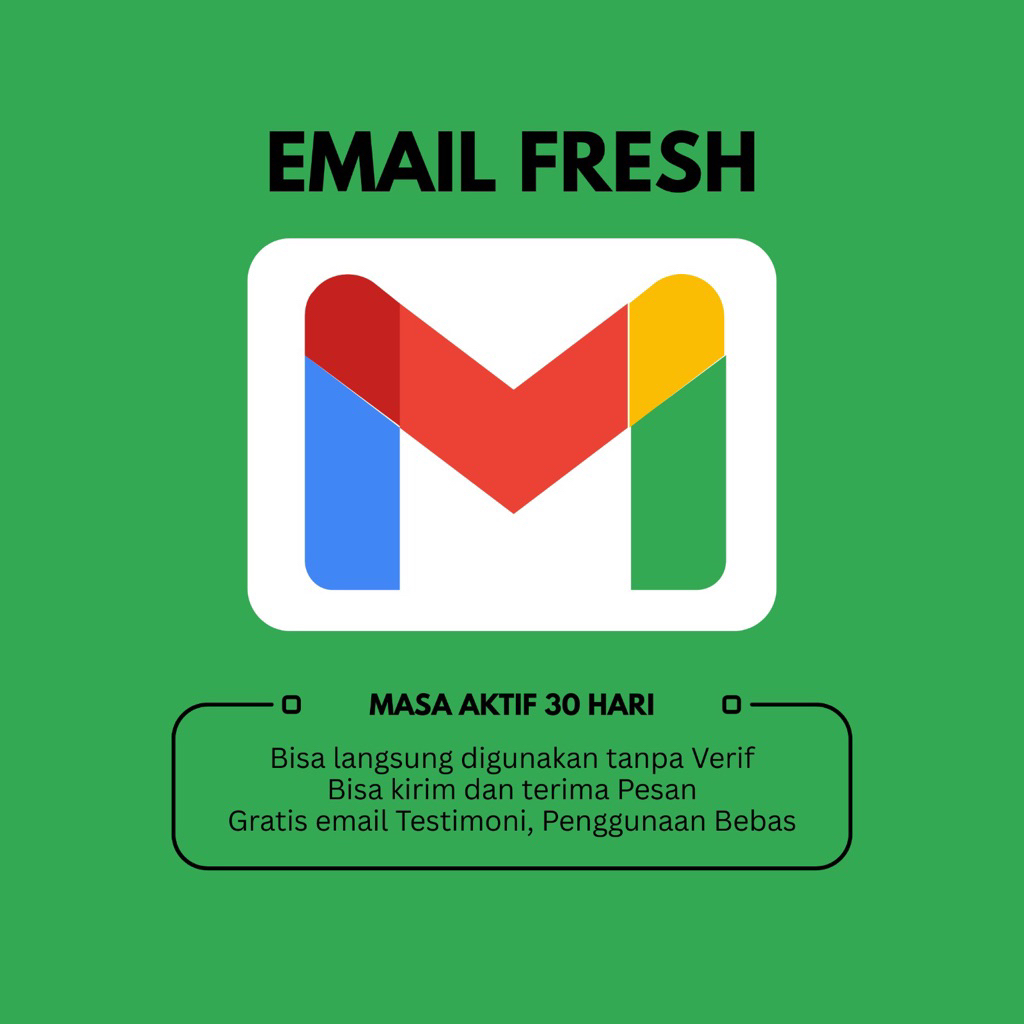 Email Fresh G-sweet Masa Aktif 1 Bulan