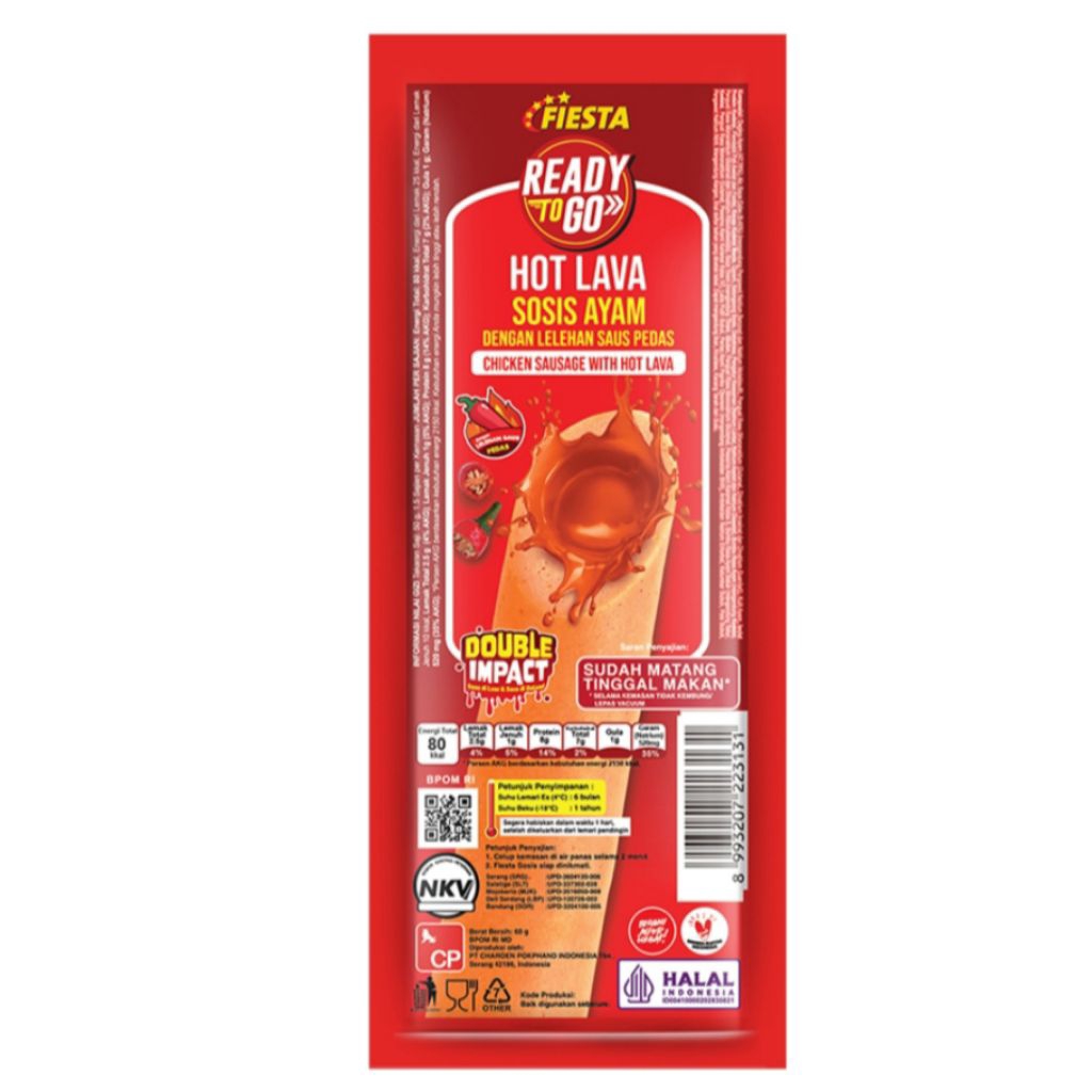 

Fiesta sosis ayam hot lava