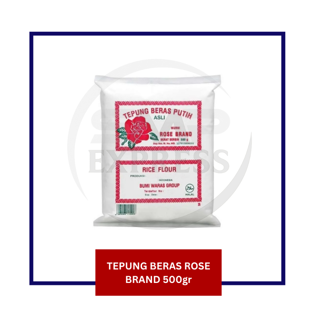 

Tepung beras putih rosebrand 500gr / Tepung beras putih rose brand