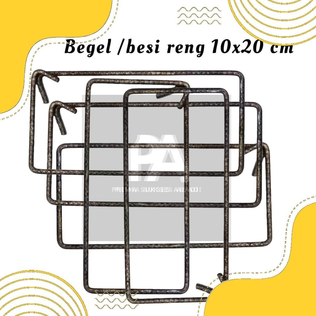 [ekonomis] Begel Besi 10x20 cm | sengkang | Reng Besi | cincin
