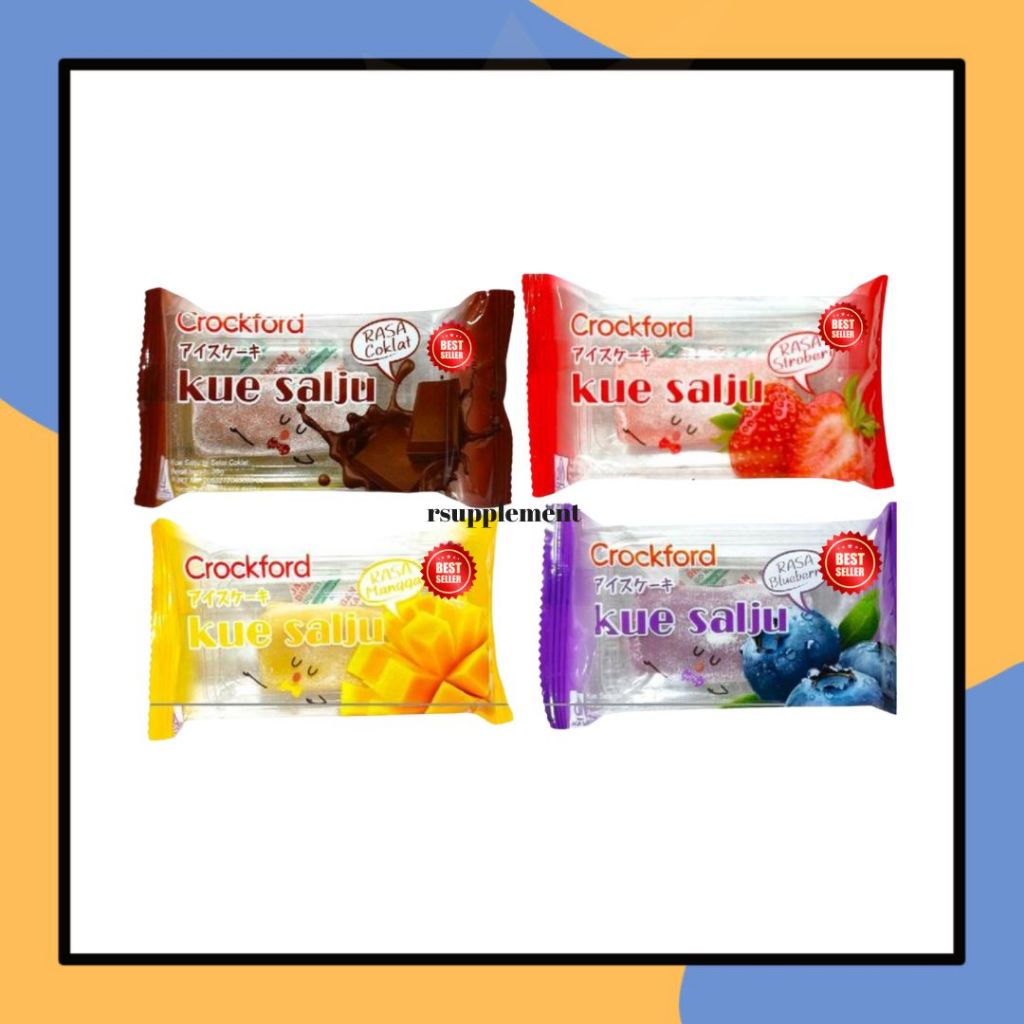 

Crockford Mochi Kue Salju 35gr Dengan Isian Selai Rasa Aneka Buah Moci Snow Cake Crock Ford