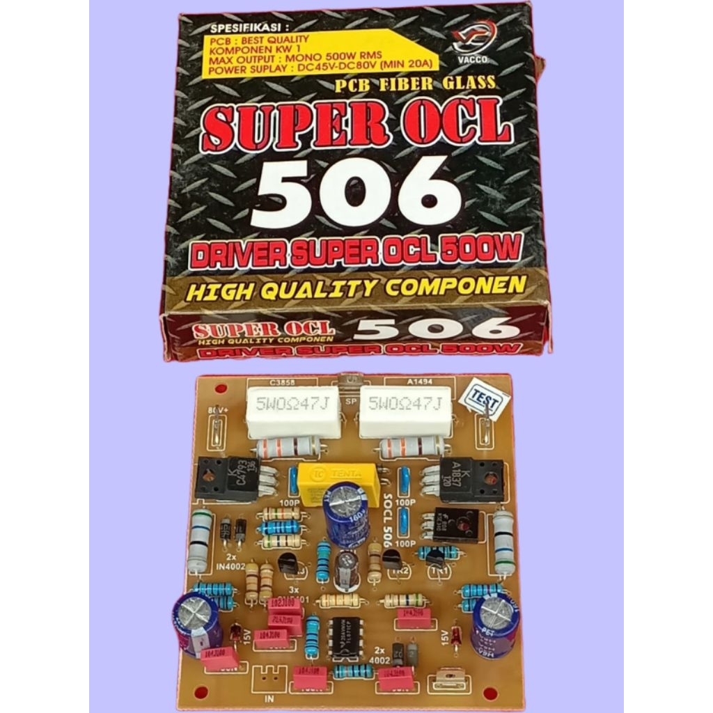 Kit Driver Power Amplifier Super OCL 506
