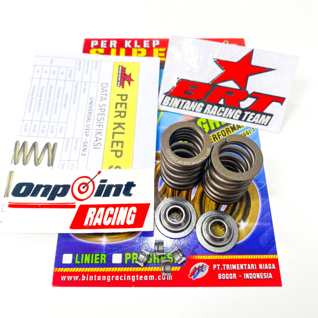 PER KLEP PROGRESIF BRT CRF 150 GEN 2 GENERASI TERBARU+GANJELAN BRT 100% ORIGINAL BRT