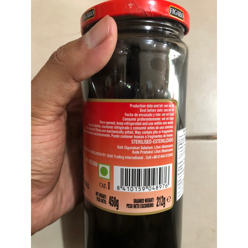 

Figaro Pitted Black Olives (Acar Buah Zaitun Hitam)