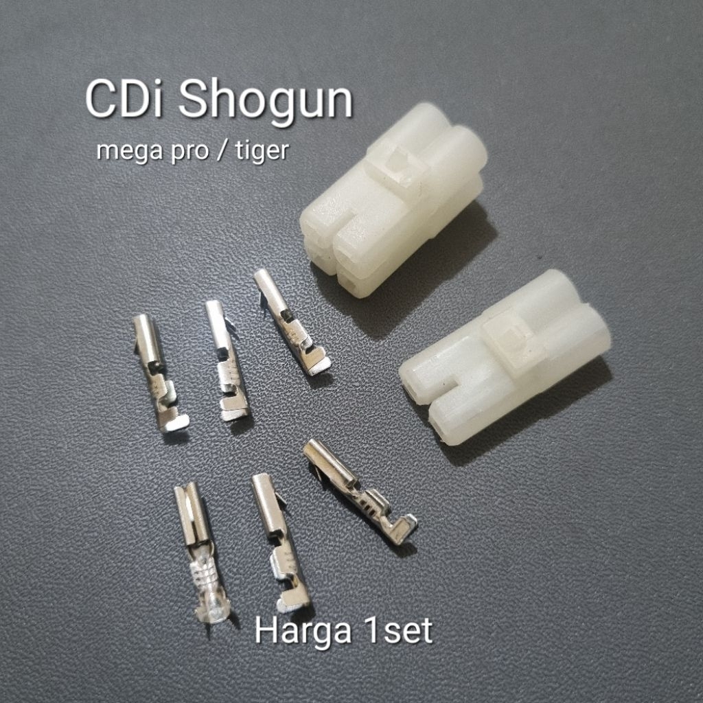 soket cdi shogun mega pro tiger 1set bahan nylon / ori ( tanpa kabel)