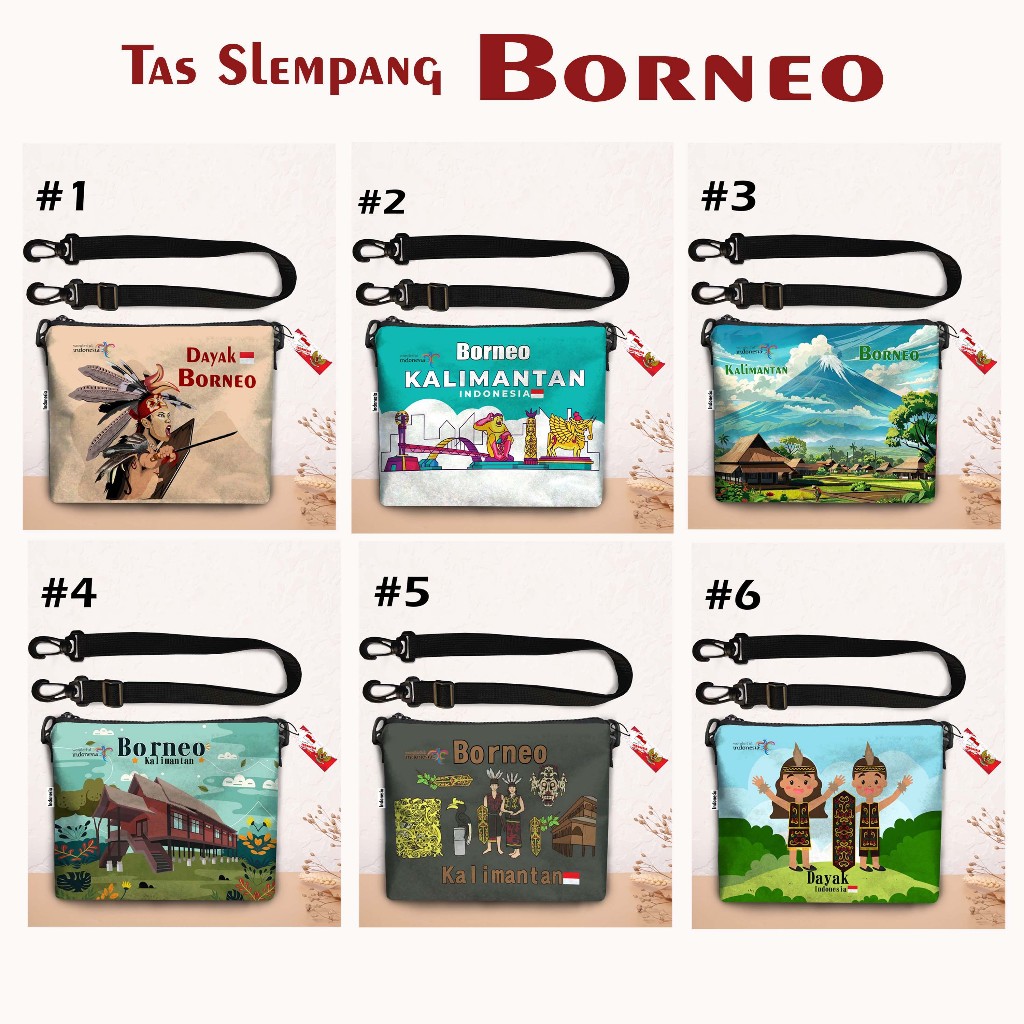 TAS SELEMPANG BORNEO 6 MOTIF 002