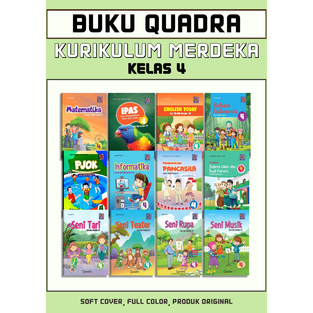BUKU QUADRA KELAS 4 SD/MI KURIKULUM MERDEKA