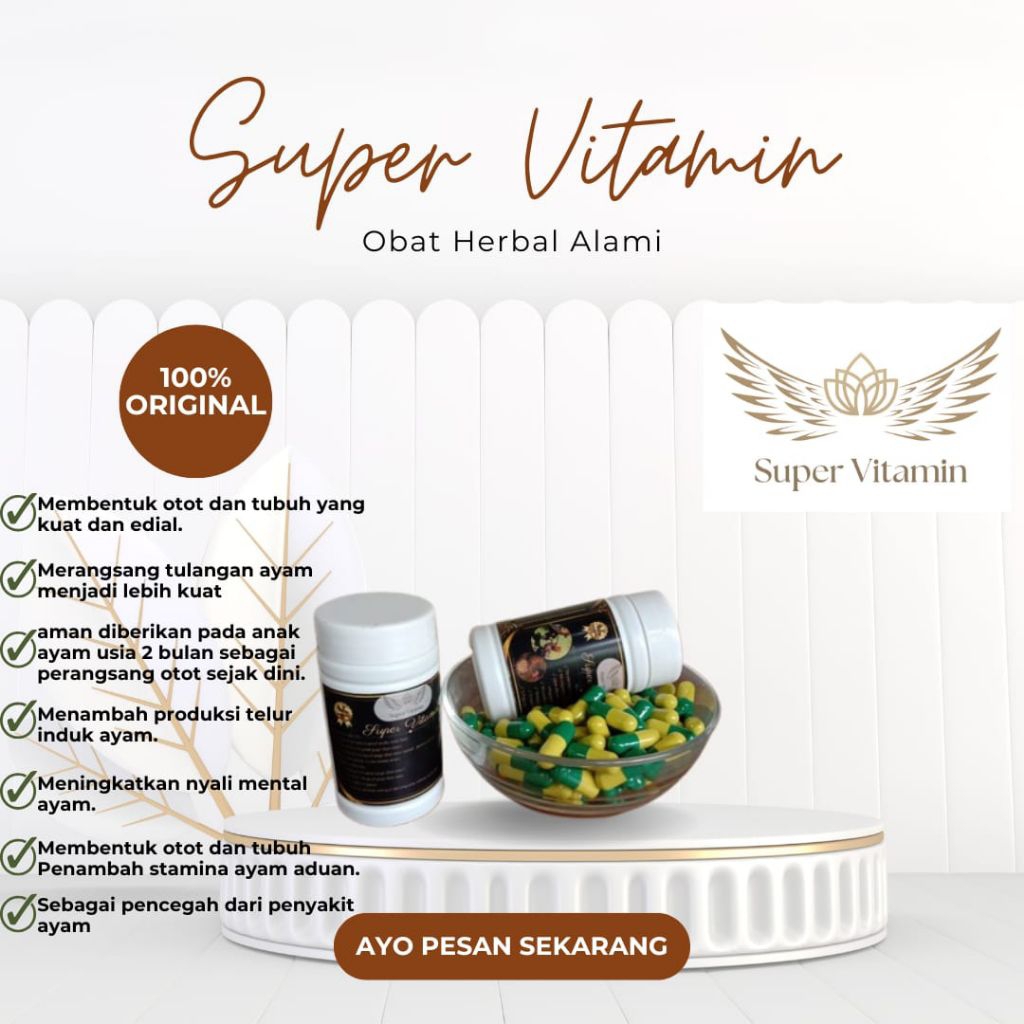 super vitamin kamlang ayam aduan
