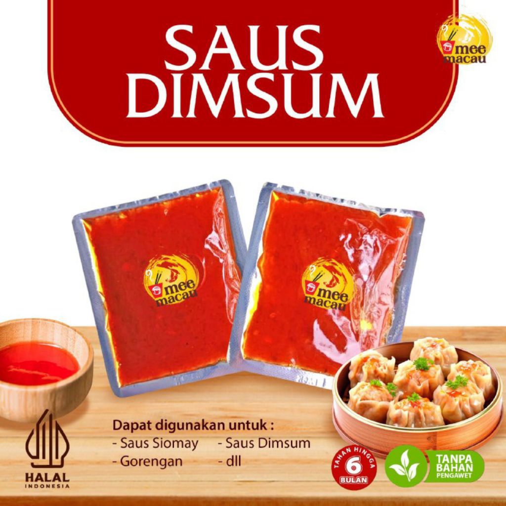 

Saos Dimsum | Saus Bangkok ala Macau | Saus Kental Bisa Tambah Air | 25 Gram | PIRT Halal