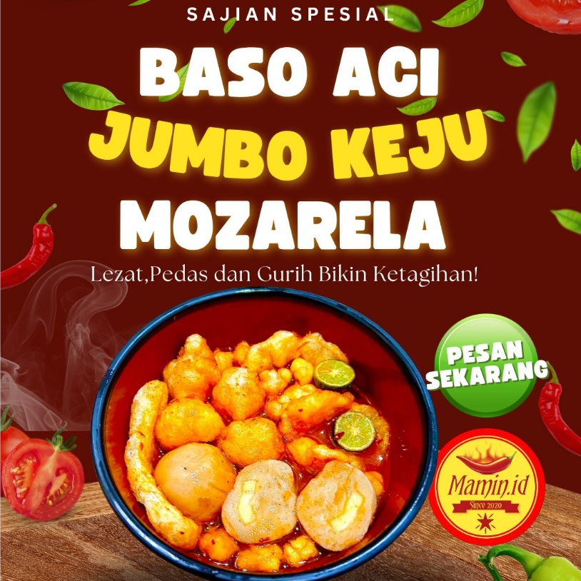 

BASO ACI JUMBO ISI KEJU LELEH MOZARELLA