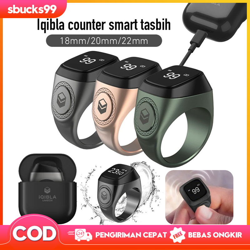 Charging Box IQIBLA Cincin Tasbih Digital Cincin Bluetooth Ring Tasbih Digital Tasbih Smart