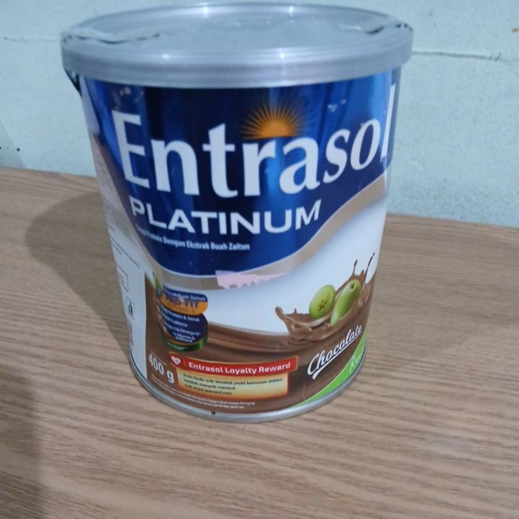 

Entrasol Platinum 400 gram ,penyok kaleng