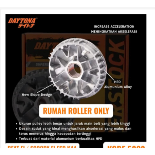 RUMAH ROLLER DAYTONA BEAT ESP / BEAT POP / BEAT FI / SCOOPY FI/ESP ORIGINAL DAYTONA ( 5020 )