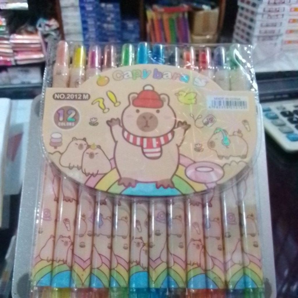 

KRAYON PUTER 12 WARNA