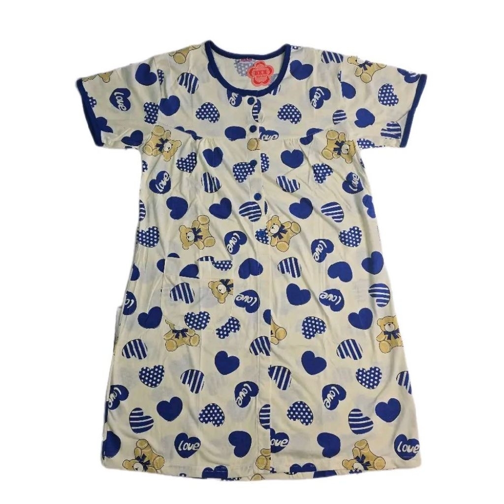Holika Daster Kaos LD 98-100 cm P 92 cm Kancing aktir 5 berkantong bobok BKH
