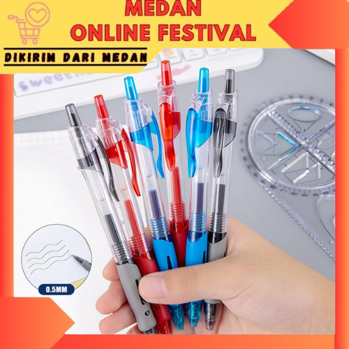 

PNM002 Pulpen Mekanik Gel Ink 0.5mm Standar Pulpen Alat Tulis Kantor Sekolah Pena Pen Gel Mekanik