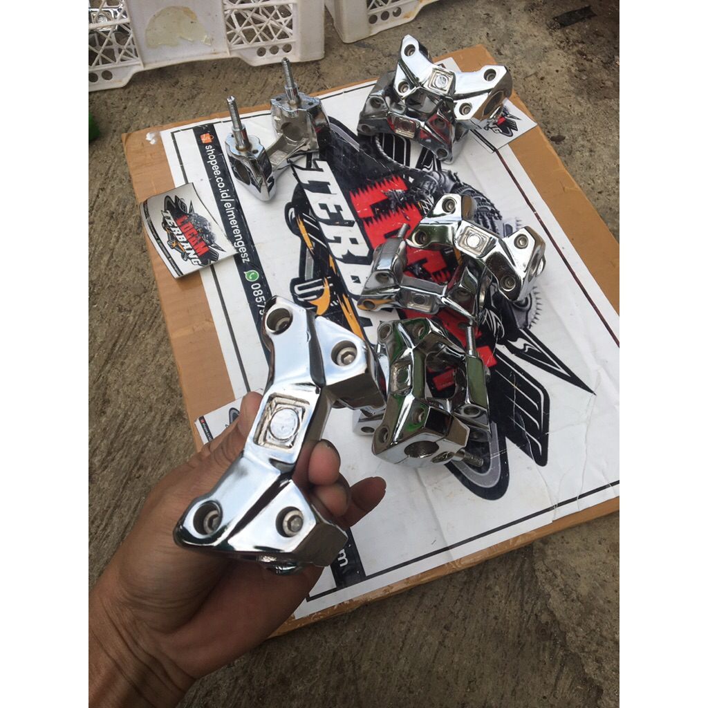 Raiser Stang/Racer Stir Keleman CBR LED KW1>Model ori<Croum & Hitam( RACER CBR LED + CAGAK )