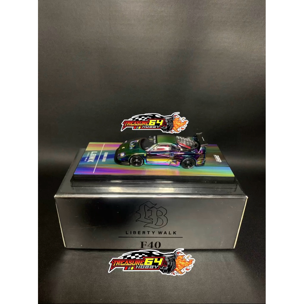 Inno64 Ferrari F40 Chrome Silver Hobby Expo China 2024 Chase