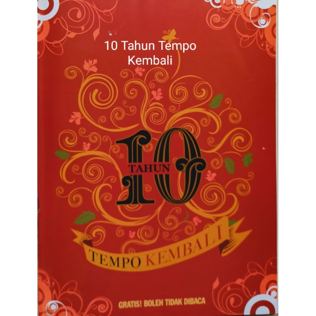 Majalah Tempo 20 Oktober 2008 : Ketjap Dapoer - 10 Tahun Tempo Kembali (72 halaman)