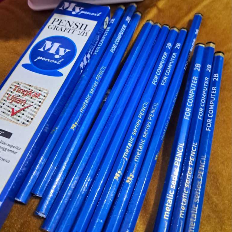 

[ATMS] JUAL 2 PCS PENCIL COMPUTER 2B BIRU MERK MY PENCIL.