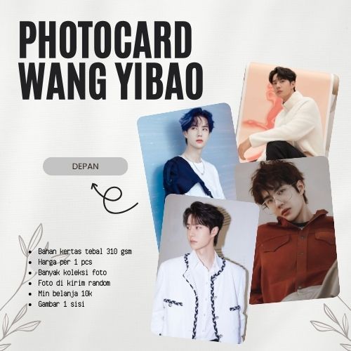 [1PCS] PHOTOCARD WANG YIBAO | PHOTOCARD KPOP | PHOTOCARD DRAKOR | PHOTOCARD DRACIN
