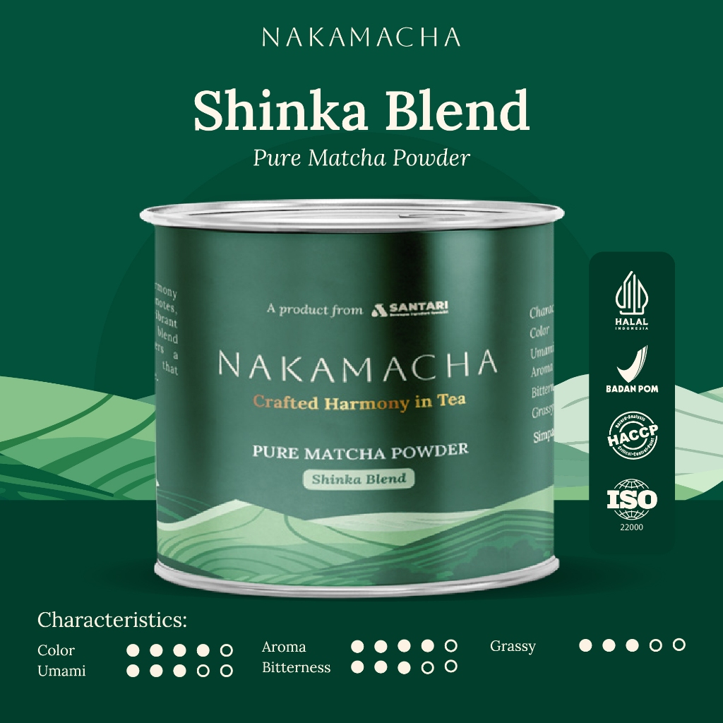 

NAKAMACHA Shinka Blend - Pure Matcha Powder 100 gr