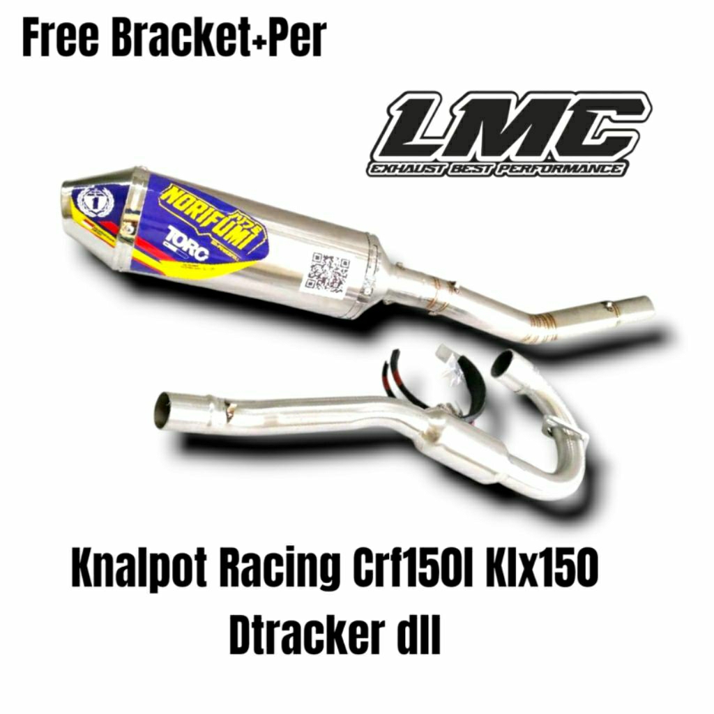 Termurah Knalpot Racing NORIFUMI TORC Suara Bass crf150l Norifumi crf 150l crf150 kxl150 dtracker