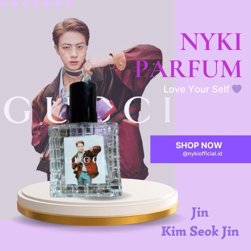 NYKI PARFUM KOREA JIN SIGNATURE INSPIRED (GUCCI) WANITA KIM SEOKJIN BTS WANGI TAHAN LAMA GRATIS PC P