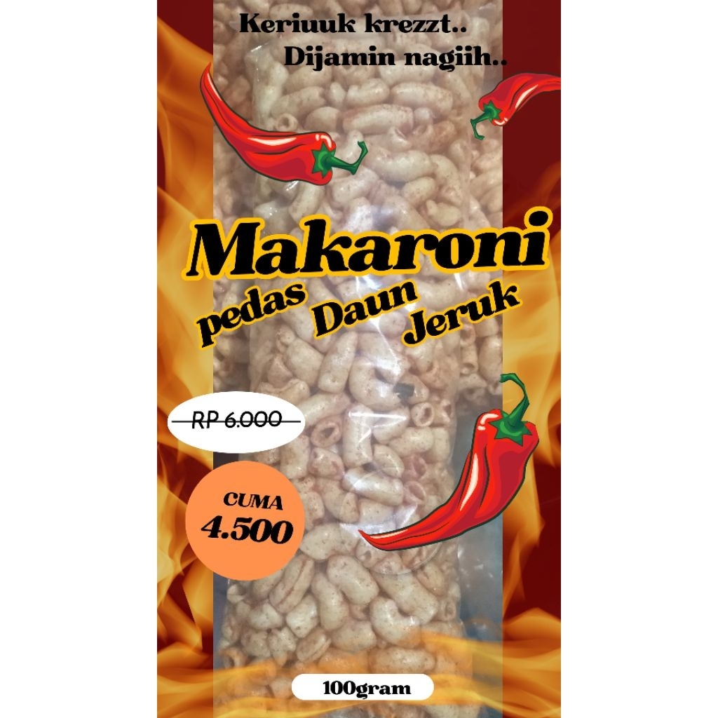 

makaroni pedas daun jeruk 100g