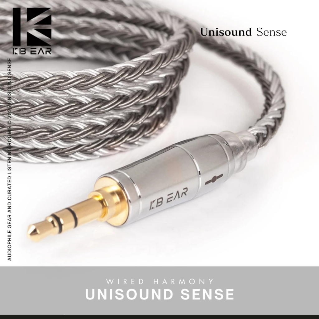 KBEAR 16 Core Silver Plated Copper IEM Upgrade Cable – Grey