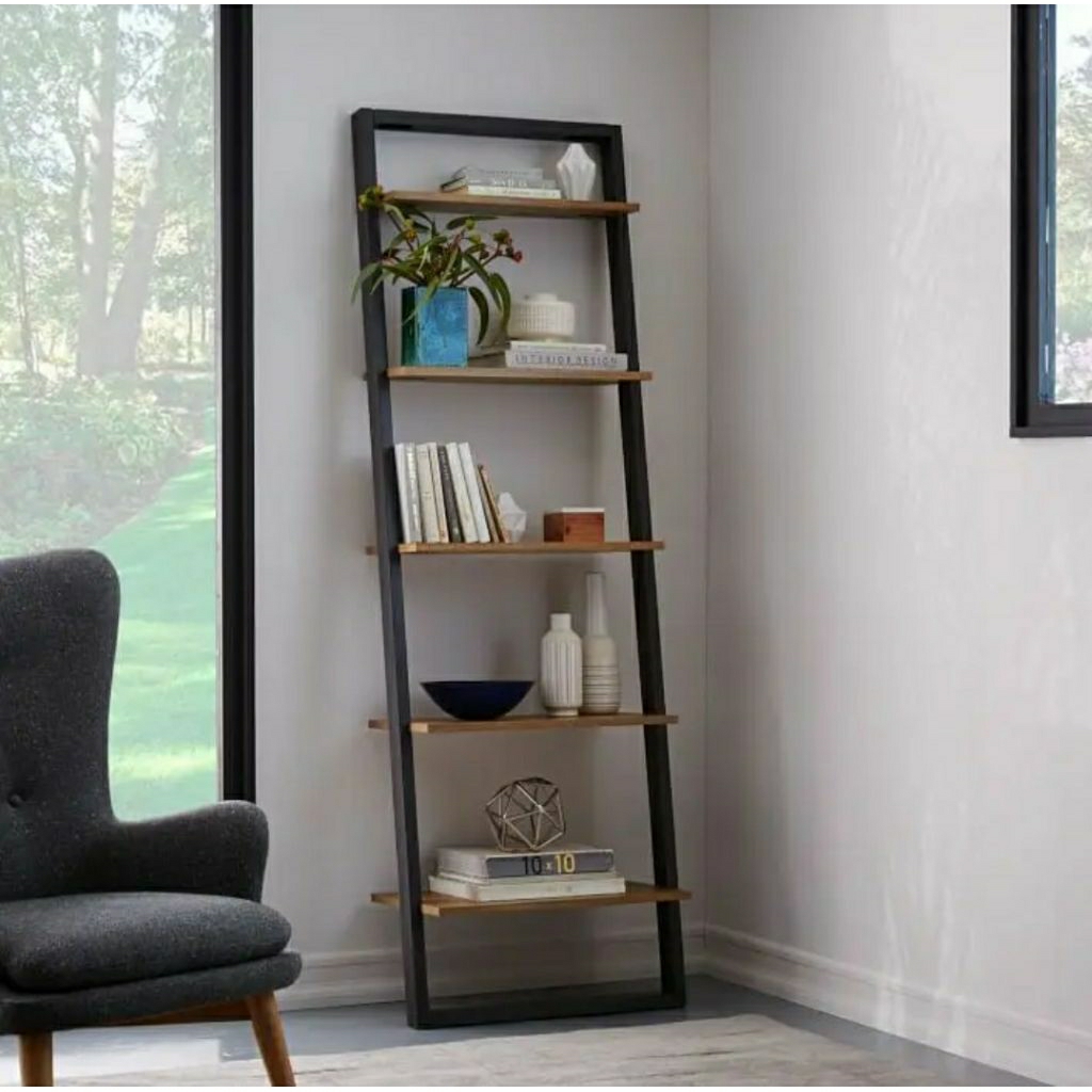 Rak Buku Kecil Kayu Jati Minimalis